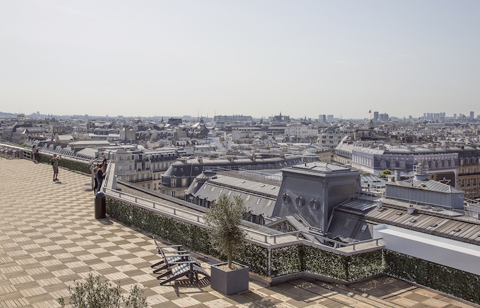 Climb to the roof of Galeries Lafayette and enjoy the view