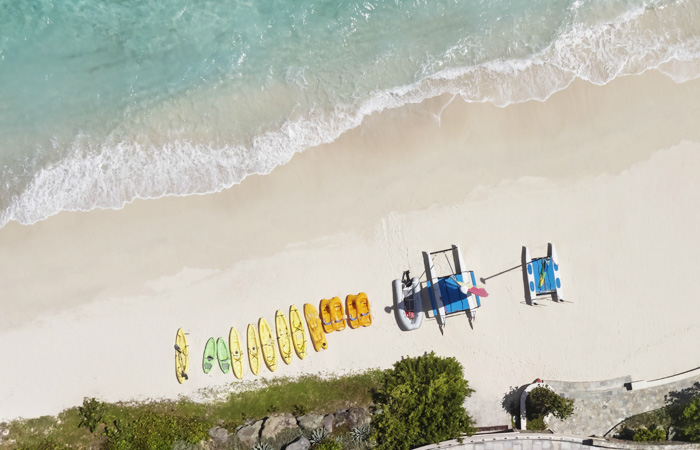 Water sports centre with hobie cats, paddle boards and kayaks